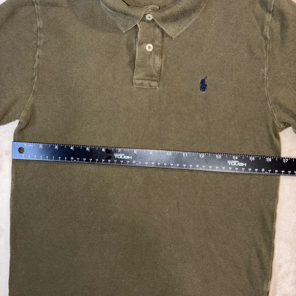 Polo Ralph Lauren Kids Large 14-16 Olive Green Classic Fit Short Sleeve Polo